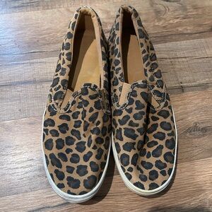 Leopard Print Slip-On Sneakers